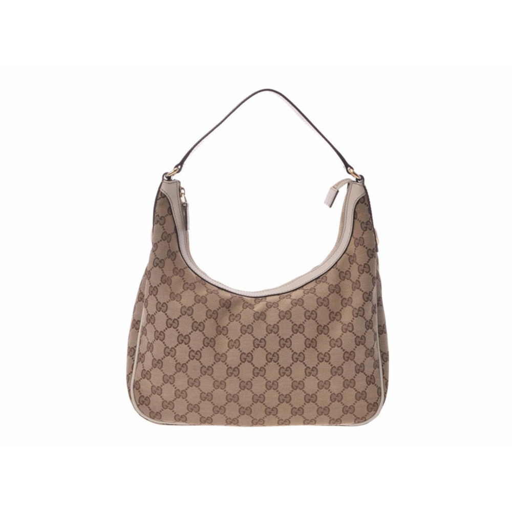 Gucci Hobo Bag GG canvas beige white